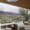 Luxury resort patio with firepit overlooking scenic mountain landscape