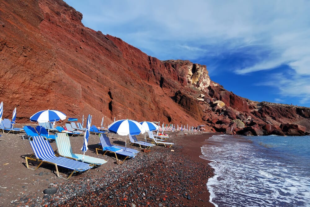 Santorini beaches- Red Beach