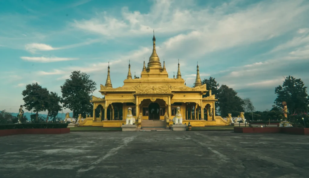 Golden Pagoda (Kongmu Kham) in Namsai, Arunachal Pradesh