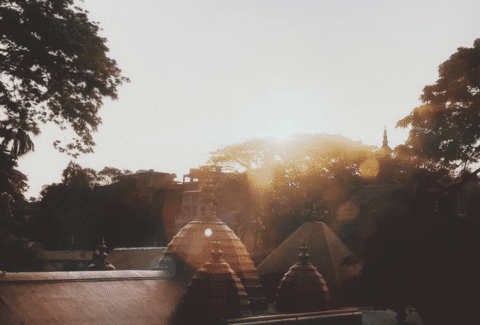 sunrise in Kamakhya temple, Assam