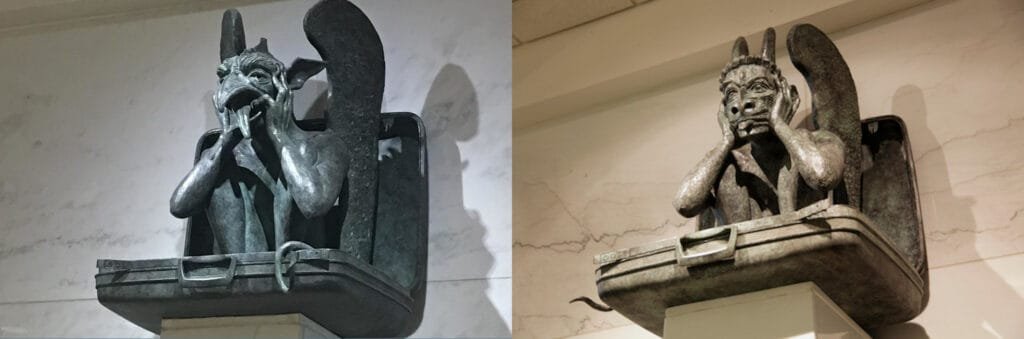 stone plaque with Masonic symbols