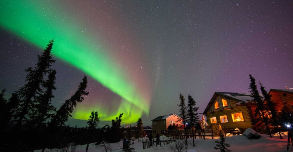 Best Time to Visit Alaska 2026: 10 Powerful Insights for an Unforgettable Trip 4 Northern Lights over cabin