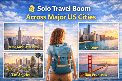 Solo travel boom across major US cities