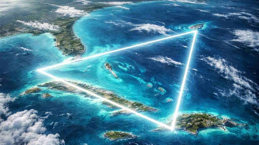 Bermuda Triangle map illustration