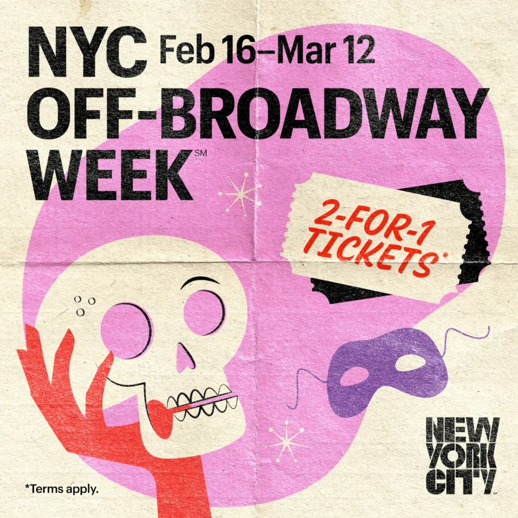 NYC Off-Broadway Week 2-for-1 Ticket Deals