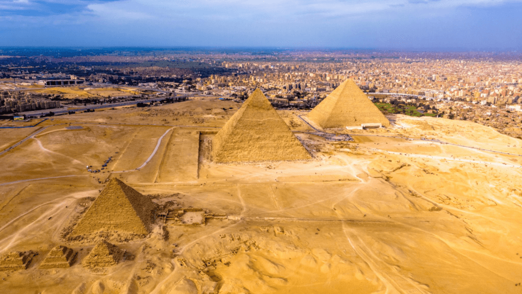 Pyramids of Giza in Egypt
