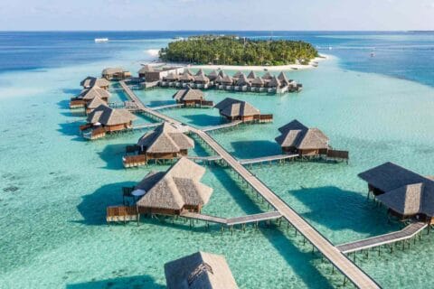 Maldives overwater villas