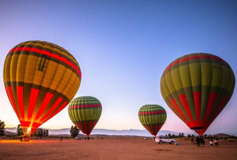 hot air balloon Marrakech Morocco