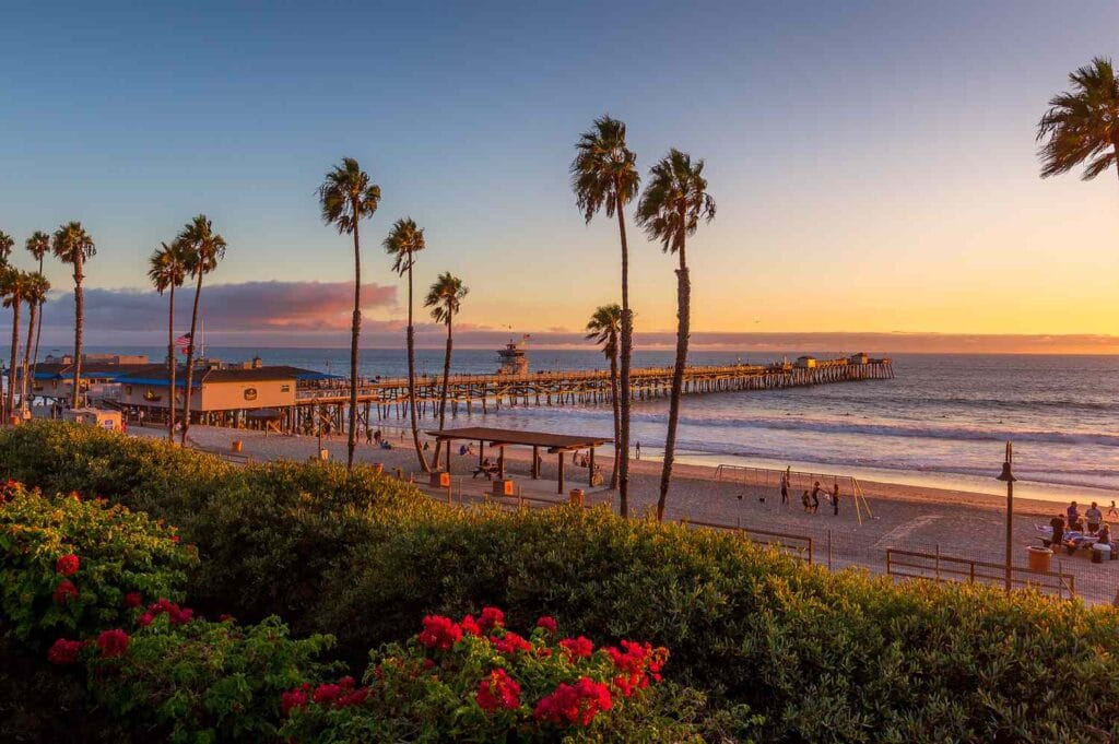 Malibu Pier at sunset