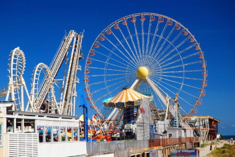 Wildwood boardwalk ferris wheel rides
