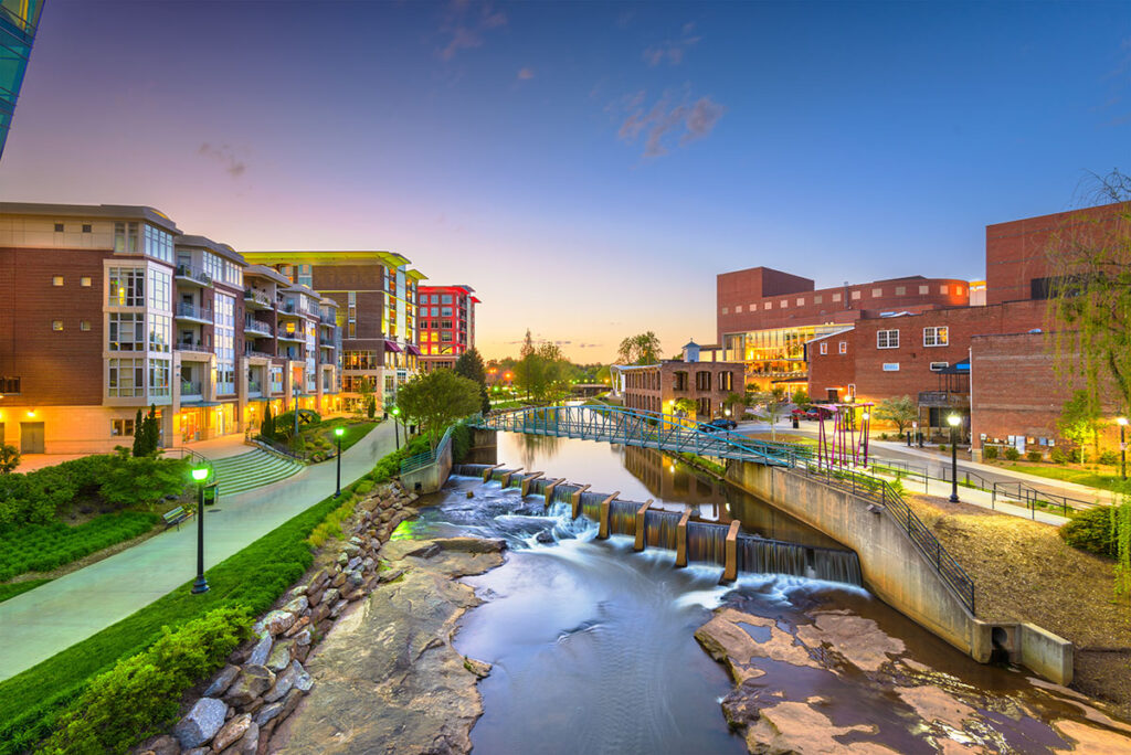 falls park on the reedy