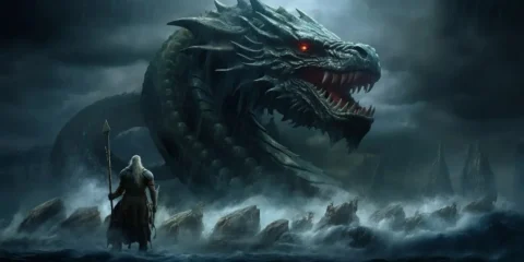 Jörmungandr, giant sea serpent