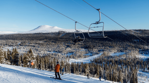 skiing in Sweden