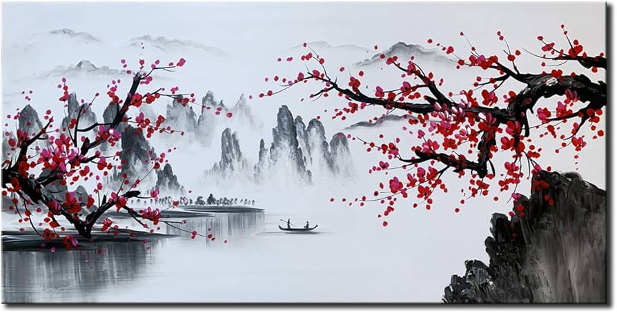 Hand-painted landscapes