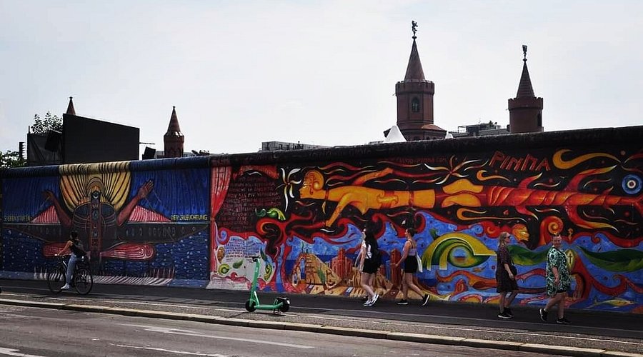 East Side Gallery at Night