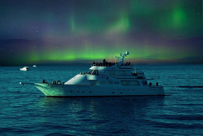 boat northern lights tour Iceland